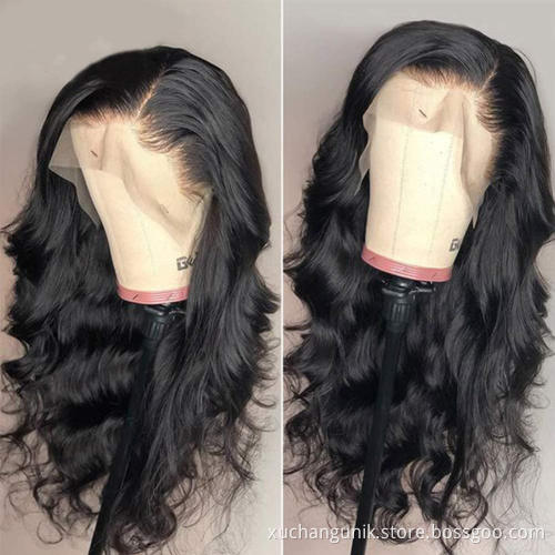 Uniky Transparent13*4 full Brazilian Human Hair Wig Unprocessed Lace Front 15A Body Wave Wigs